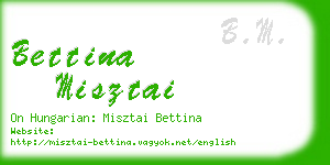 bettina misztai business card